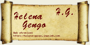 Helena Gengo vizit kartica
